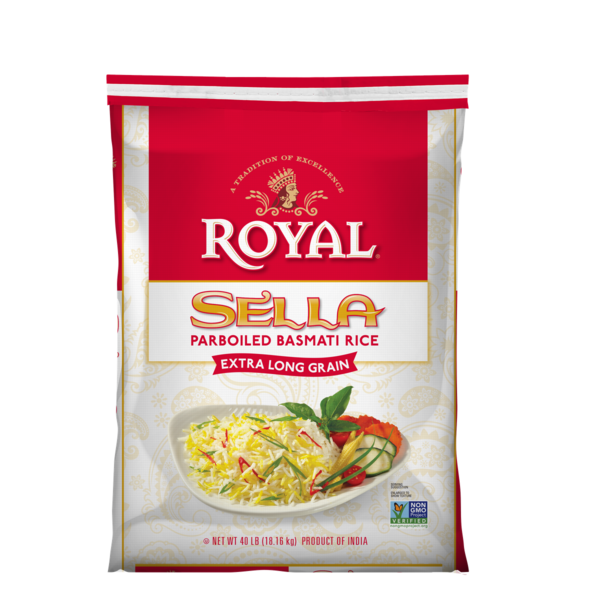 ROYAL SELLA PARBOILED BASMATI RICE.