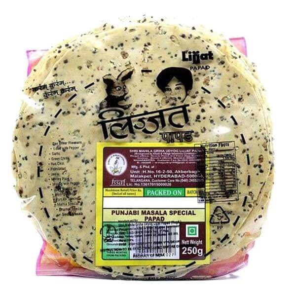 Lajjat Papad Punjabi masala special 200GM